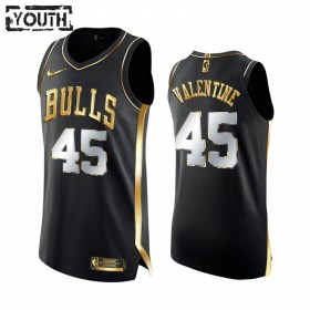 Dres Chicago Bulls Denzel Valentine 45 2020-21 Crna Golden Edition Swingman - Dječji